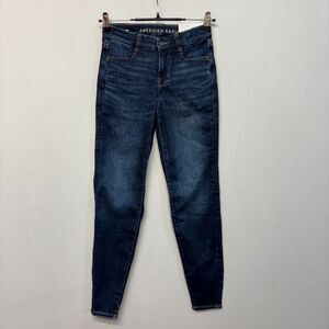 NWT American Eagle Women Curvy High Rise Jegging Jeans Sizer 0 25W Denim C061 19